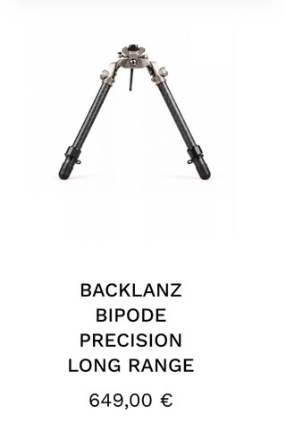 Bípode de Caza Backlanz Precision Long Range