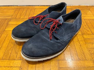Zapatos de ante Emmshu azules Talla 44