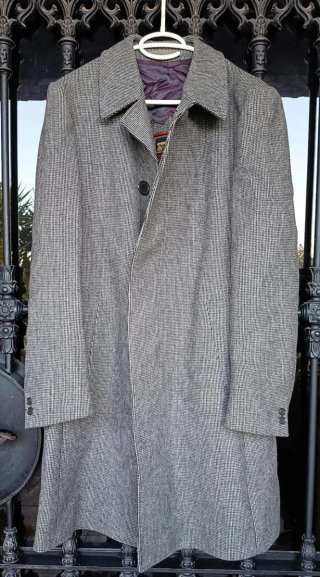 Abrigo Vintage Tres Cuartos Gris