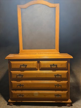 Cómoda de Madera con Espejo Tocador
