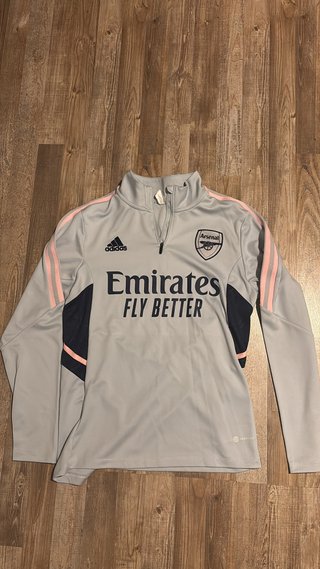 Felpa Arsenal Adidas Grigia e Rosa Taglia S