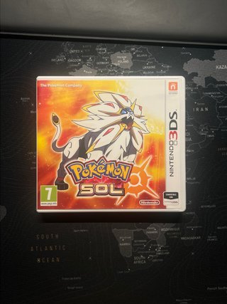 Caja y manuales Pokémon Sol Nintendo 3DS PAL ESP