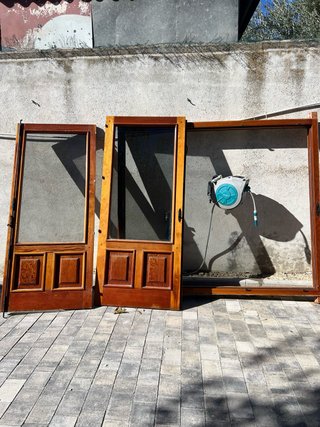 Puertas Balconeras de Madera Antigua preciosas