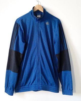 Chaqueta de chándal Adidas azul y negra