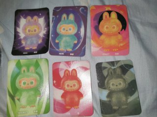 Set de 6 Labubus+Carta por Labubu