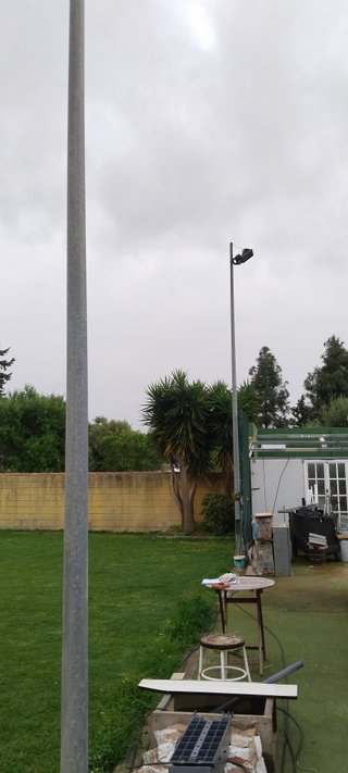 Poste para Focos de 7 Metros Galvanizado