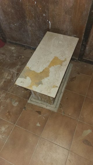 Base de Mesa de Mármol Travertino