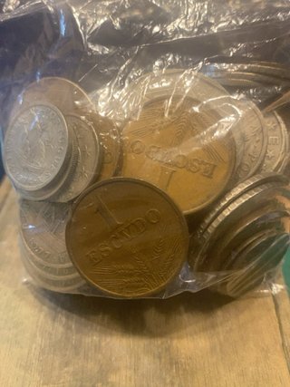 Lote de monedas antiguas de Portugal