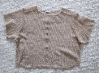 Camiseta Beige Talla XS