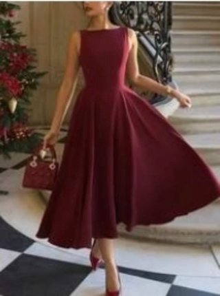 Vestido largo rojo