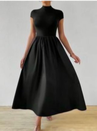 Vestido largo negro
