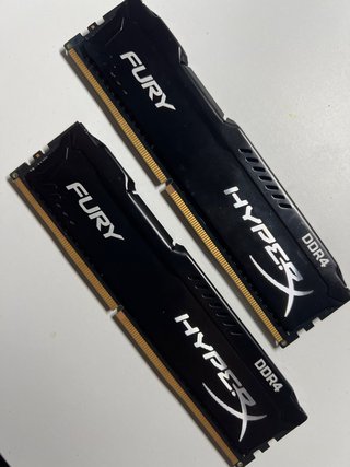 2 Módulos Memoria RAM HyperX DDR4 8 gb total