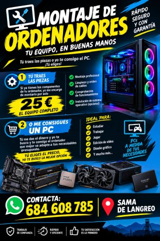 Montaje de ordenadores