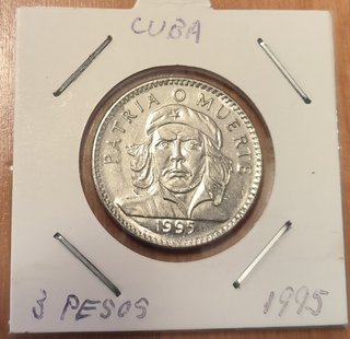 Moneda 3 Pesos Cuba Che Guevara 1995