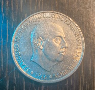 Moneda 100 Pesetas 1966 Francisco Franco