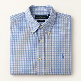 Camisa Ralph Lauren Cuadros Azul y Blanco XL