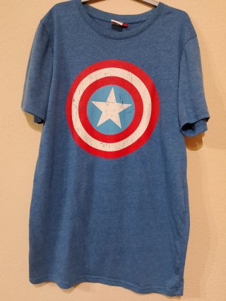 Camiseta de manga corta de Marvel Capitán América