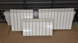 Radiadores de aluminio blancos