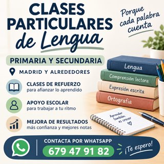 ✏️ Clases particulares de Lengua y Literatura