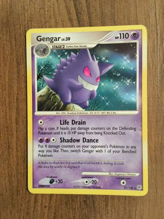 Carta Pokémon Gengar 27/130 Diamond & Pearl