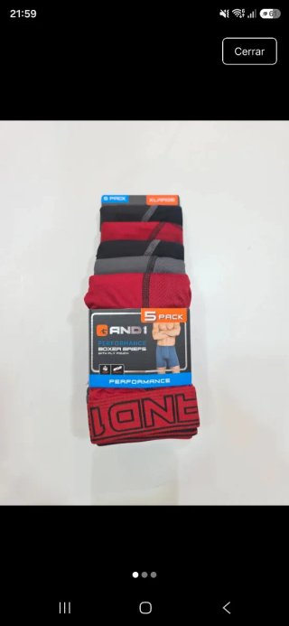 Pack 5 Boxers AND1 Talla XL