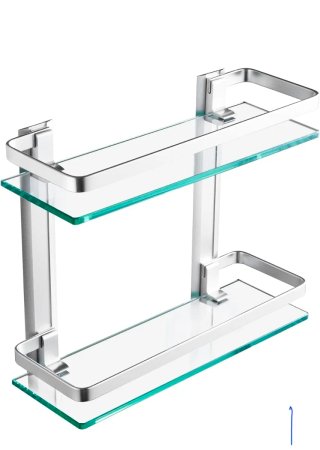 Estantería de baño de dos niveles