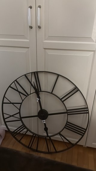 Reloj de Pared Grande Estilo Industrial