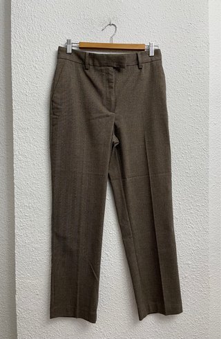 Pantalón de traje marrón Mango