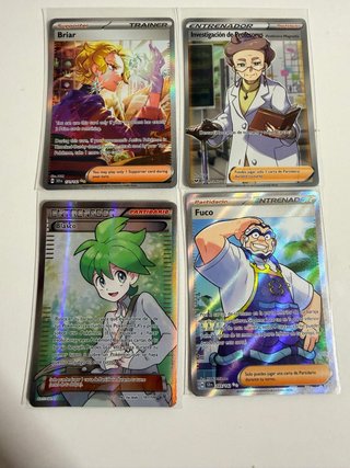 Lote de 4 Cartas Trainer Pokémon