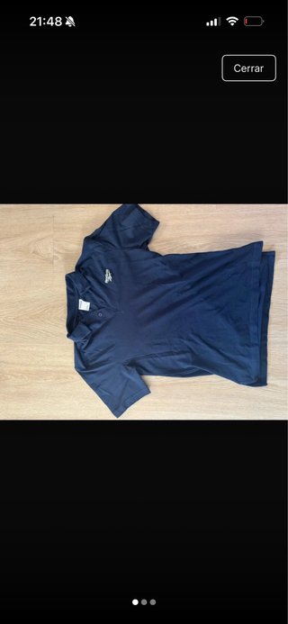 Polo Reebok Azul Marino Talla S