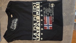 Camiseta Napapijri Negra Talla M