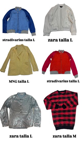 Pack 6 Chaquetas Mujer Talla L