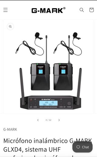 Sistema Inalámbrico G-MARK GLXD4 Doble Canal