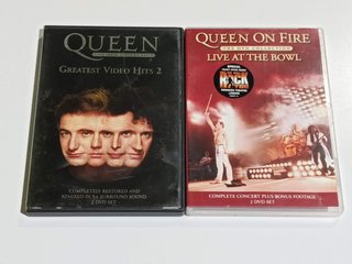 Lote 2 DVD Queen Greatest Video Hits 2 y On Fire