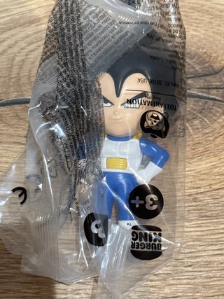 Vegeta Dragon Ball Burger King pelo negro