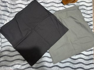 2 Fundas de Cojín Grises