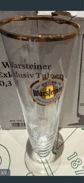 Set de 6 Vasos de Cerveza Warsteiner