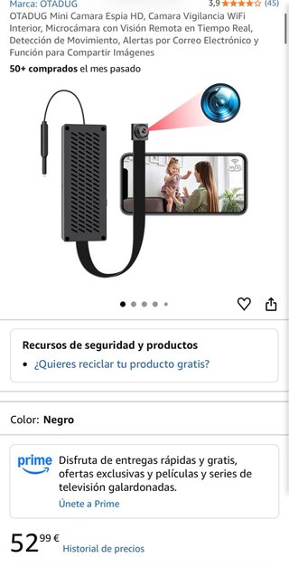 NUEVA Mini Cámara Espía WiFi