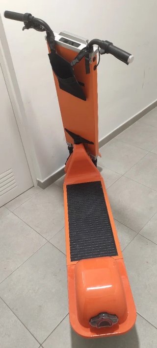 Patinete Eléctrico Solar Naranja
