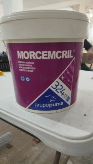 Mortero Acrílico Morcemcril 324 Grupo Puma, blanco