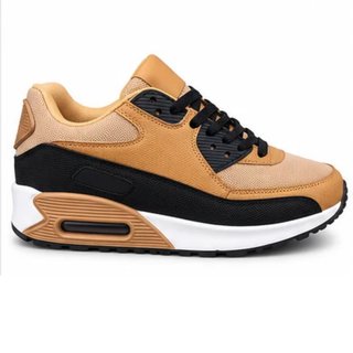Zapatillas Deportivas Camel y Negras