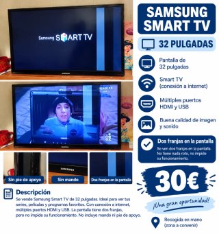Smart TV Samsung 32 pulgadas