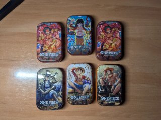 Set de 6 Latas Vacías One Piece Card Game