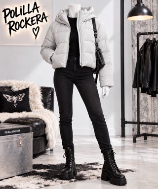 Chaqueta acolchada con capucha Zara