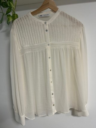 Camisa Zara Blanca Talla M