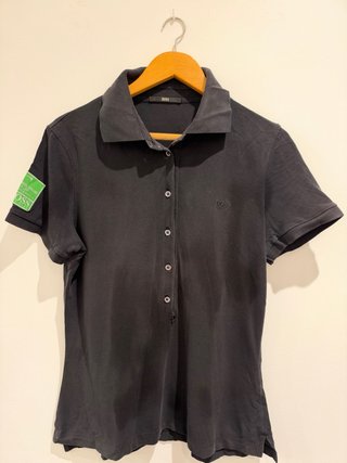 BOSS Hugo Boss Polo Negro Manga Corta Logo Bordado
