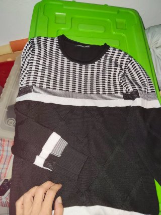 Jersey de punto bicolor