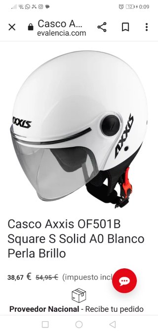 Casco Jet Axxis Square OF501B Blanco