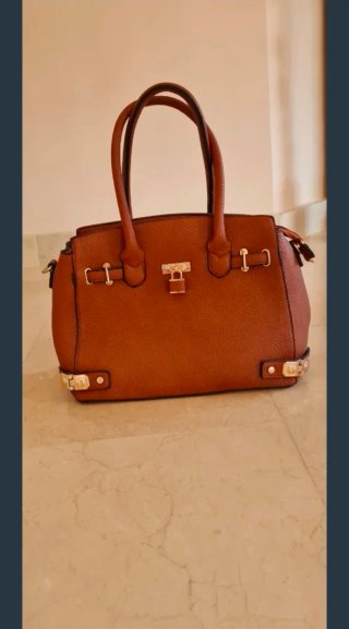 Borsa a mano marrone stile Hermes