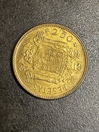 Moneda 250 Pesetas Española